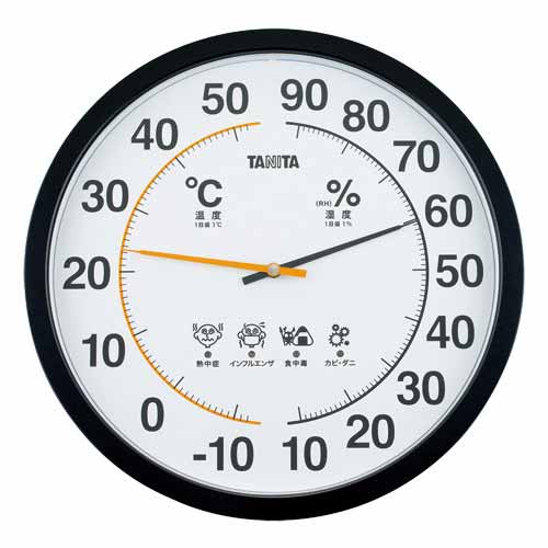 【タニタ】温湿度計ＴＴ－５５４ＢＫ（ブラック） １個/TT-554BK