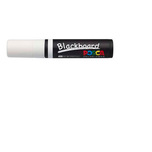 【三菱鉛筆】ブラックボードポスカ　極太角芯（１５ｍｍ）　白 １本/PCE50017K1P.1