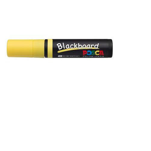 【三菱鉛筆】ブラックボードポスカ　極太角芯（１５ｍｍ）　黄 １本/PCE50017K1P.2