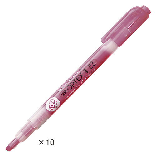 【ゼブラ】蛍光オプテックス１－ＥＺ　ピンク １０本/WKS11-PX10