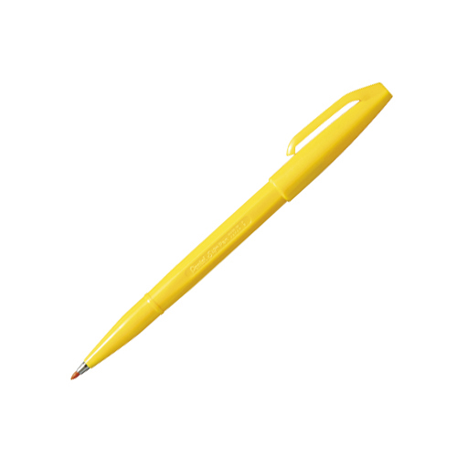 【ぺんてる】ぺんてるサインペン　０．８ｍｍ　黄色 １本/S520-GD