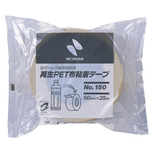 【ニチバン】再生ＰＥＴ布粘着テープ　Ｎｏ．１５０ １巻/150-50