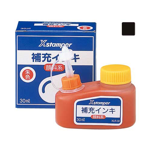 【シヤチハタ】Ｘスタンパー補充インキ　顔料系インキ　３０ｍｌ　黒 １本/XLR-30クロ
