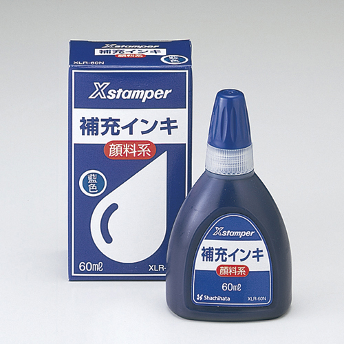 【シヤチハタ】Ｘスタンパー補充インキ　顔料系インキ　６０ｍｌ　紫 １本/XLR-60Nムラサキ