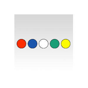 【ニチバン】カラーラベル　一般用　一般用（混色）　規格：円型（赤，青，白，緑，黄） １Ｐ/ML-141