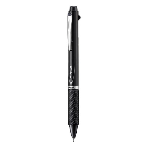【ぺんてる】エナージェル　多機能ペン　２色ボールペン０．５（黒・赤）＋シャープ０．５（ブラック） １本/BLW355A