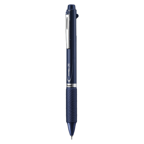 【ぺんてる】エナージェル　多機能ペン　２色ボールペン０．５（黒・赤）＋シャープ０．５（ダークブルー） １本/BLW355C