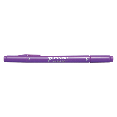 【トンボ鉛筆】水性サインペン　プレイカラー２　ツインタイプ　0.4＋1.2ｍｍ　すみれいろ １本/WS-TP19