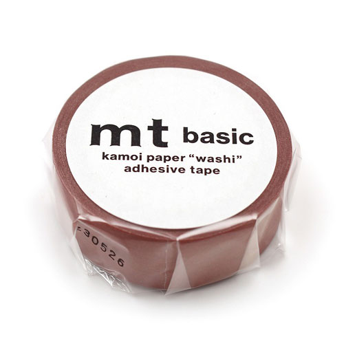 【カモ井加工紙】ｍｔ　１Ｐ　赤茶　マスキングテープ　マステ　２０２３ｓｕｍｍｅｒ １巻/MT01P553