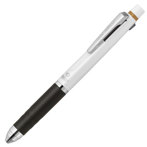 【ゼブラ】デルガード＋２色ボールペン　パック（ホワイト） １本/P-B2SA85-W