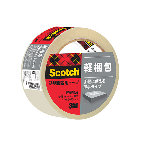 【スリーエム】スコッチ（Ｒ）　透明梱包用テープ　３Ｍ　３０９シリーズ・軽量物用 １巻/309SN