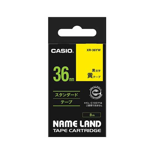 【カシオ】ネームランド用テープカートリッジ　スタンダードテープ