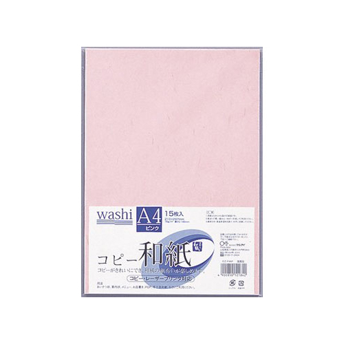 【マルアイ】コピー和紙　Ａ４判（ピンク） １５枚/カミ-P4AP