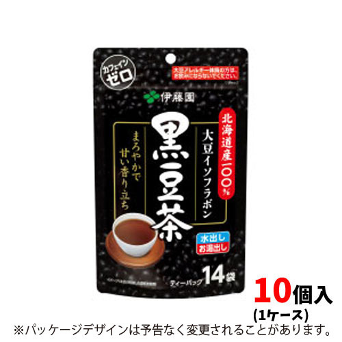 【伊藤園】北海道産１００％　黒豆茶　ティーバッグ１４袋 １０個入り１ケース/16328
