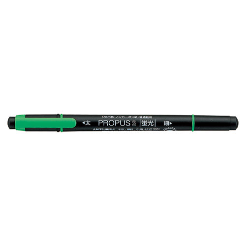 【三菱鉛筆】プロパス２　細字丸芯／太字角芯　緑 １本/PUS101TN.6