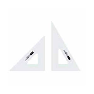 【ウチダ】三角定規　３０ｃｍ型　３ｍｍ厚　目盛りなし １セット/1-809-3030