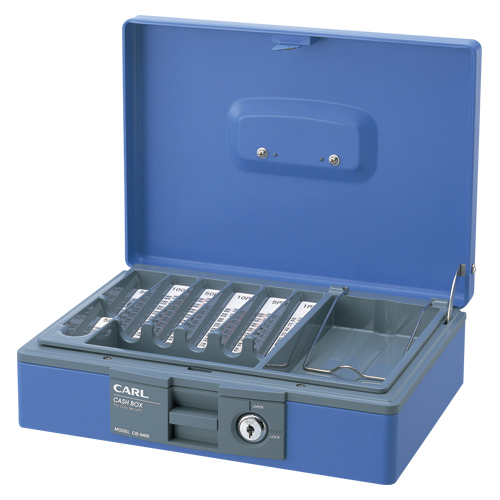 【カール】キャッシュボックス　Ａ５サイズ（ブルー） １台/CB-8400-B