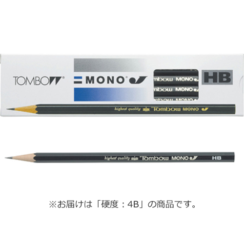 【トンボ鉛筆】鉛筆　事務用　硬度：４Ｂ １２本/MONO-J4B
