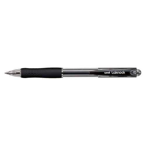 【三菱鉛筆】ベリー楽ノック　油性ボールペン　０．７ｍｍ　黒（黒） １本/SN10007.24
