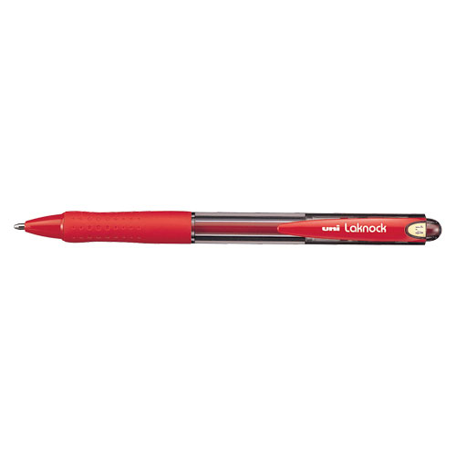 【三菱鉛筆】ベリー楽ノック　油性ボールペン　１．４ｍｍ　赤 １本/SN10014.15