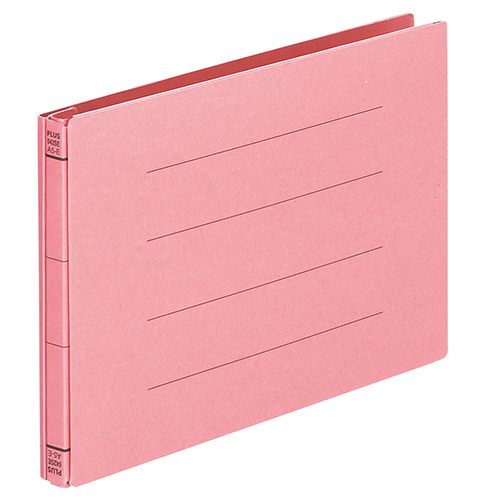 【プラス】背幅伸縮フラット　セノバス　エコノミー　樹脂とじ具（ピンク） １冊/88-328
