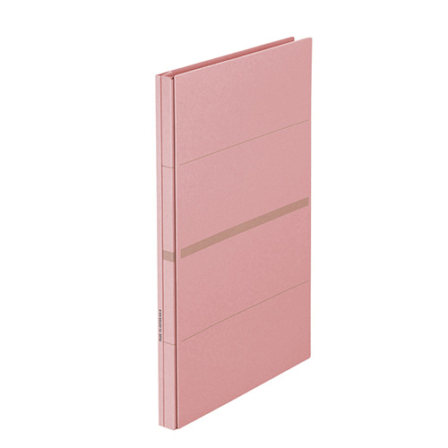 【プラス】背幅伸縮フラット　セノバス　ファイル本体（樹脂とじ具）（ピンク） １冊/88-620