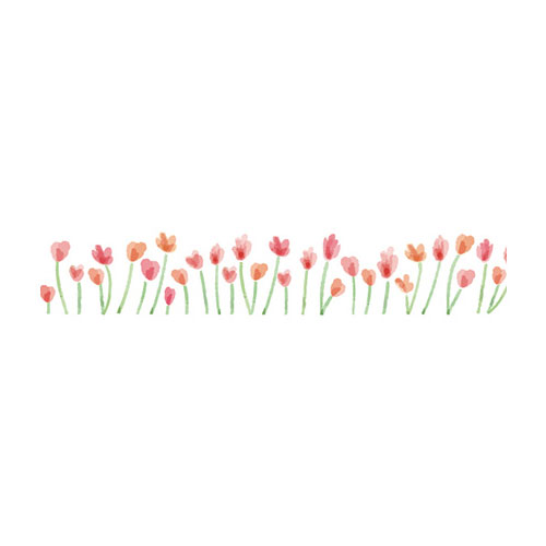 デコラッシュ　太幅１０ｍｍ　お花畑　