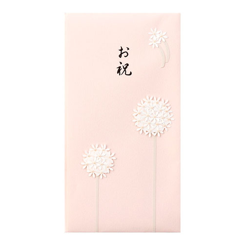 【デザインフィル】ペーパークラフト　金封６２　お祝　花　ピンク（ピンク） １個/25062006