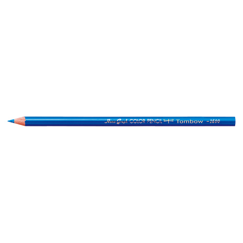 【トンボ鉛筆】色鉛筆　１５００単色（あお） １ダース/1500-15