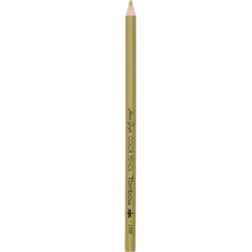 【トンボ鉛筆】色鉛筆　１５００単色（きんいろ） １ダース/1500-36