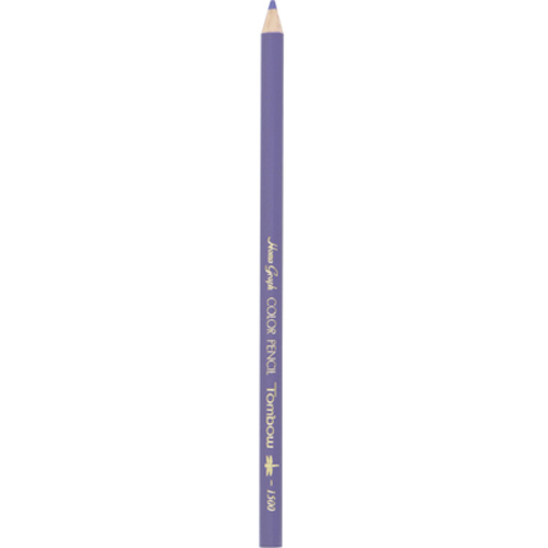 【トンボ鉛筆】色鉛筆　１５００単色（ふじむらさき） １ダース/1500-20