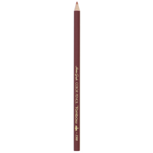 【トンボ鉛筆】色鉛筆　１５００単色（あかちゃいろ） １ダース/1500-30