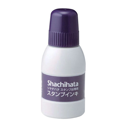 【シヤチハタ】シヤチハタ　スタンプ台　専用スタンプインキ（小瓶）　紫 １本/SGN-40-V