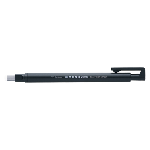 【トンボ鉛筆】ホルダー消しゴム　モノゼロ　角型（ブラック） １本/EH-KUS11