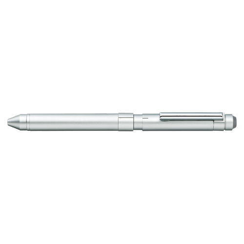 【ゼブラ】シャーボＸ　ＳＴ３　２色ボールペン＋シャープペン用　軸（シルバー） １本/SB14-S
