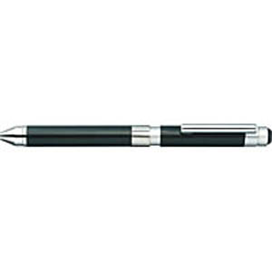 【ゼブラ】シャーボＸ　ＣＬ５　２色ボールペン＋シャープペン用　軸（レザーブラック） １本/SB15-LBK