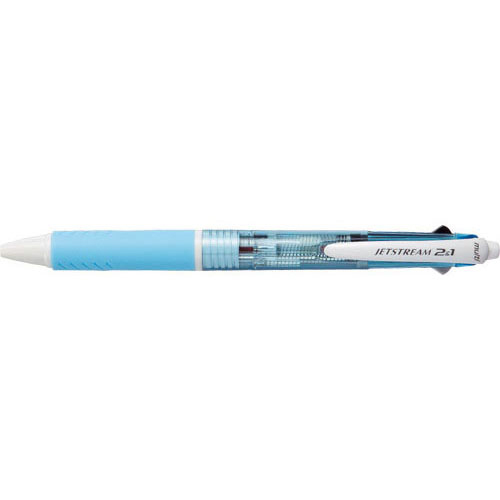 【三菱鉛筆】ジェットストリーム２＆１　多機能ペン　２色ボールペン０．７（黒・赤）＋シャープ０．５（本体色：水色） １本/MSXE350007.8