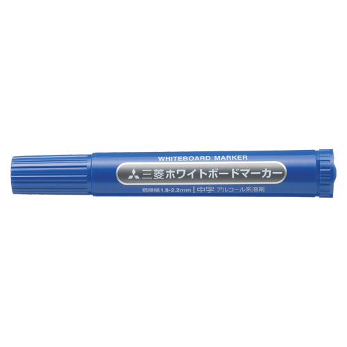 【三菱鉛筆】ホワイトボードマーカー　中字丸芯（１．８〜２．２ｍｍ）　青 １本/PWB4M.33