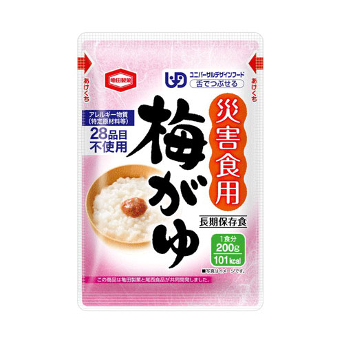 亀田製菓２００ｇ災害食用梅がゆ　４０袋セット　約５・・・