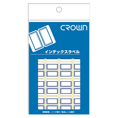 【クラウン】クラウンアドインデックス　１Ｐ入数（片）：１０シート（１６０片）（青枠） １Ｐ/CR-ID3-BL