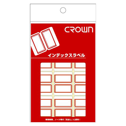 【クラウン】クラウンアドインデックス　１Ｐ入数（片）：１０シート（９０片）（赤枠） １Ｐ/CR-ID1-R