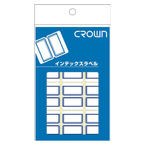 【クラウン】クラウンアドインデックス　１Ｐ入数（片）：１０シート（９０片）（青枠） １Ｐ/CR-ID1-BL