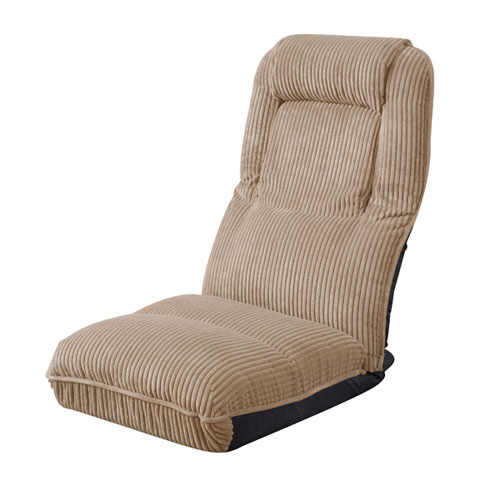 【東谷】４ＷＡＹハイバックフロアチェア　座椅子　イス　リクライニング　４２段階　ＴＨＣ－５５ＢＥ １脚/THC-55BE