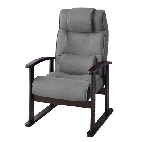 【東谷】楽々チェア　座椅子　イス　ＲＫＣ－３８ＧＹ １脚/RKC-38GY