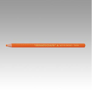 【三菱鉛筆】油性ダーマトグラフ　橙 １２本/K7600.4