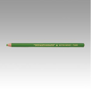 【三菱鉛筆】油性ダーマトグラフ　黄緑 １２本/K7600.5