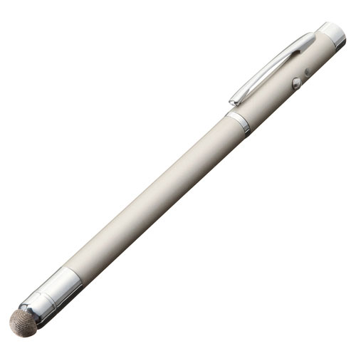【サンワサプライ】サンワサプライ直送　タッチペン指示棒レーザーポインター（ウォームシルバー） １個/LP-RD307S
