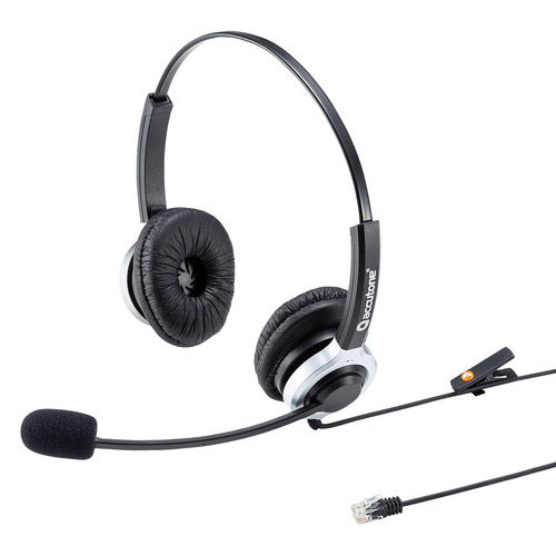 【サンワサプライ】直送　電話用ヘッドセット　両耳タイプ １個/MM-HSRJ01