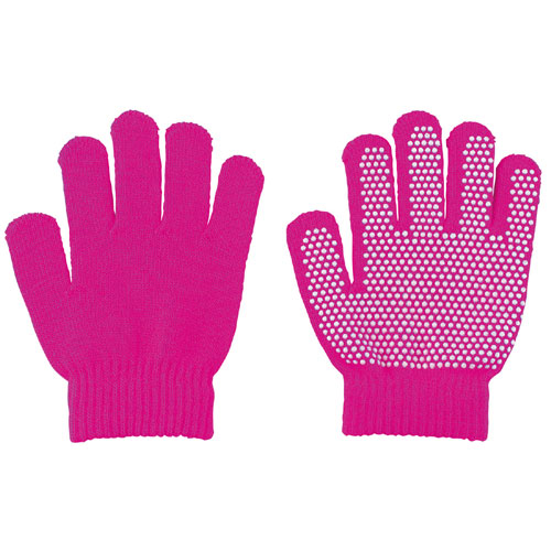 【アーテック】カラーのびのび手袋　すべり止め付（蛍光ピンク） ２個組/014927