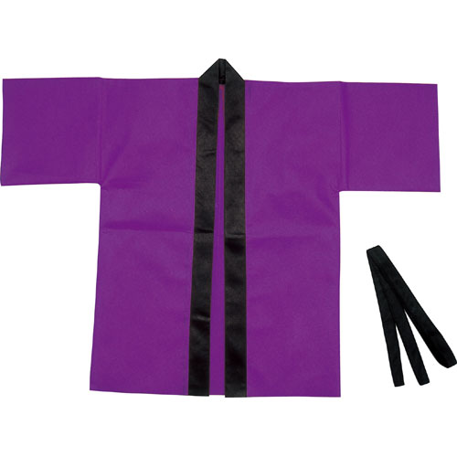 【アーテック】カラー不織布ハッピ　子供用　Ｓ　運動会　体躯際　衣装　お祭り（紫） １着/001501